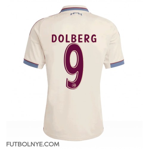 Camiseta Ajax Kasper Dolberg #9 Tercera Equipación 2025-26 manga corta